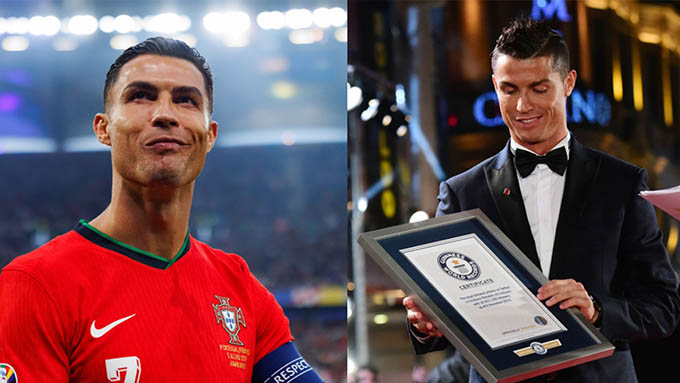 Cristiano Ronaldo xác lập thêm một kỷ lục Guinness